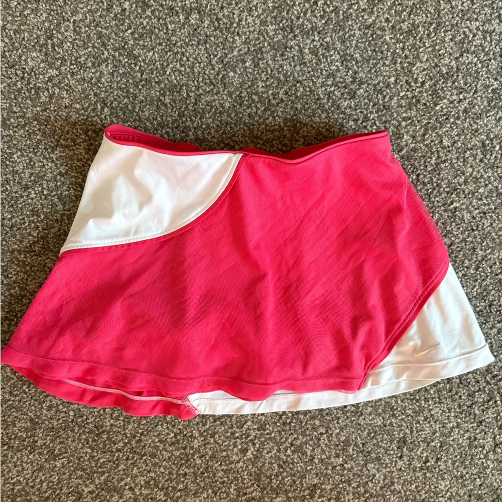 SOLD Pink and White Nike Vintage Tennis Skirt